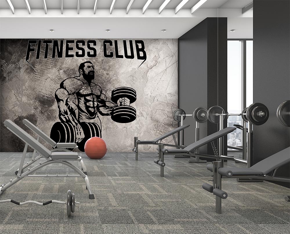 Spor GYM Fitness Salonları için Duvar Kağıdı