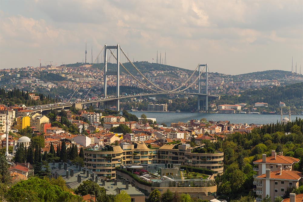 istanbul Boğaz Köprüsü Manzarası Duvar Kağıdı